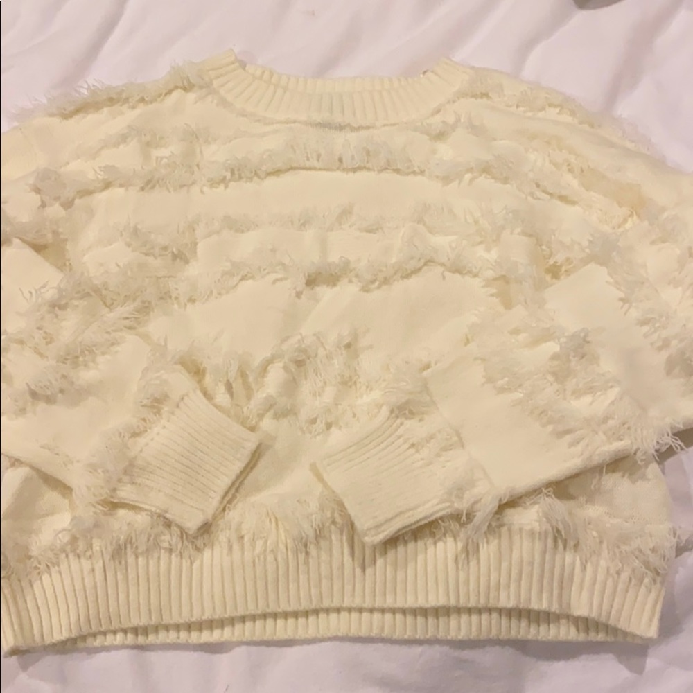 Princess Polly Fringe Cropped Sweater